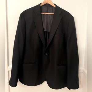 Calvin Klein Slim Fit Blazer - Black Herringbone, 46R